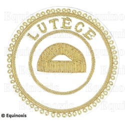 Badge / Macaron GLNF – Grande tenue provinciale – Grand Surintendant – Lutèce – Brodé main